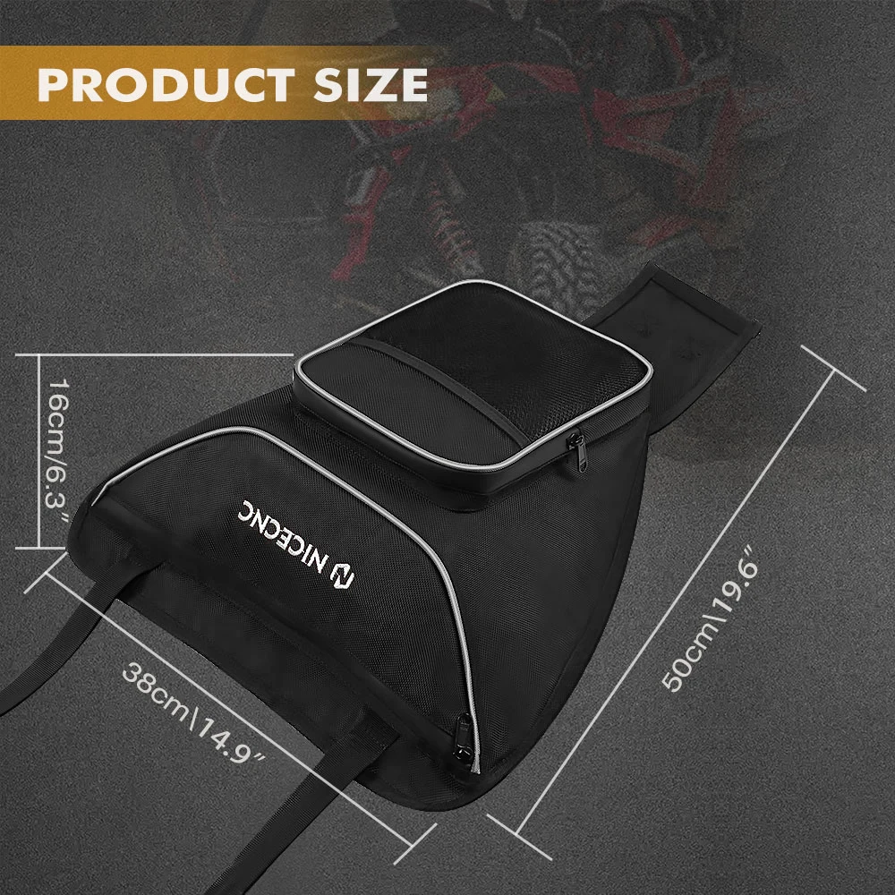 NICECNC Voor Polaris Ranger 570 800 Center Seat Bag UTV Accessoires Waterdichte Cab Pack Opbergtas voor RZR 4XP 1000 RZR S4 900