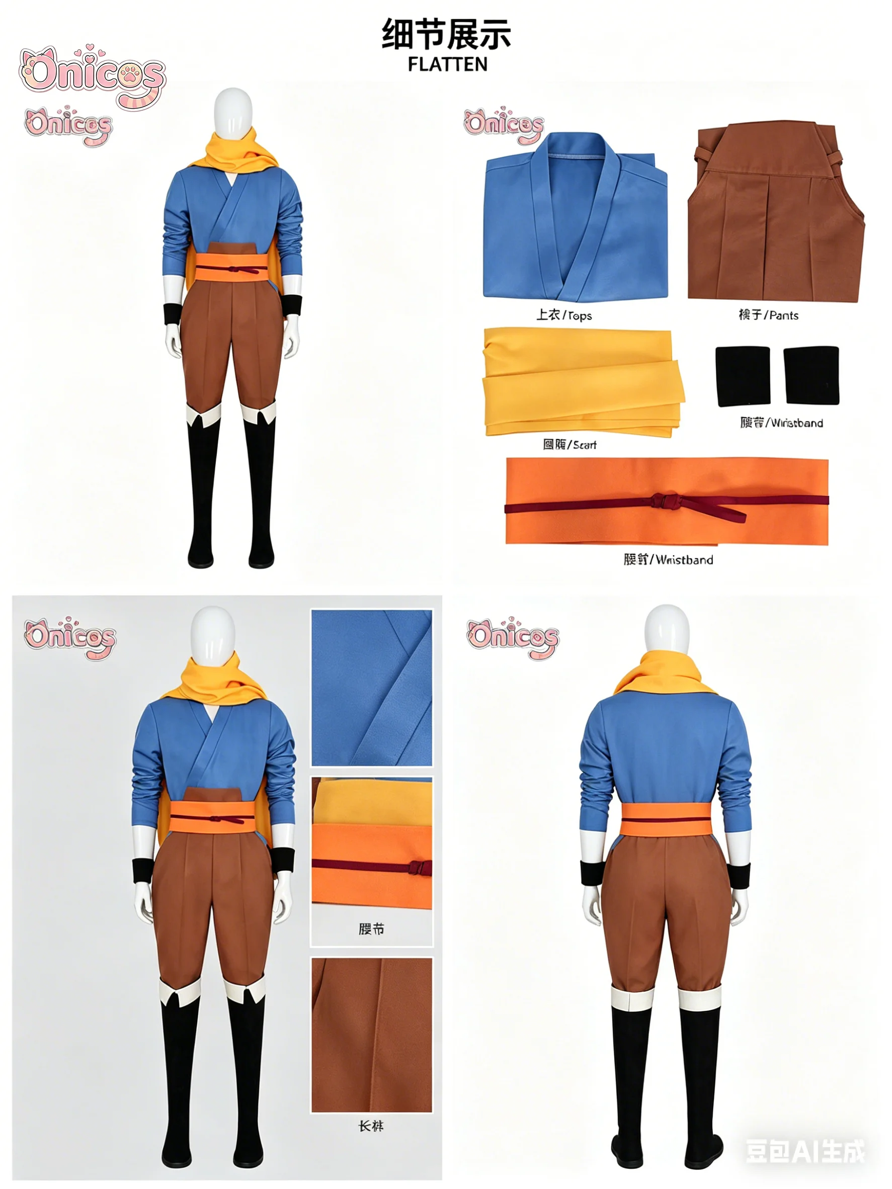 

Костюм для косплея Yomi no Tsugai Yuru Asa, японское кимоно, высококачественный полный комплект для Хэллоуина, Рождества, ролевых игр, Onicos