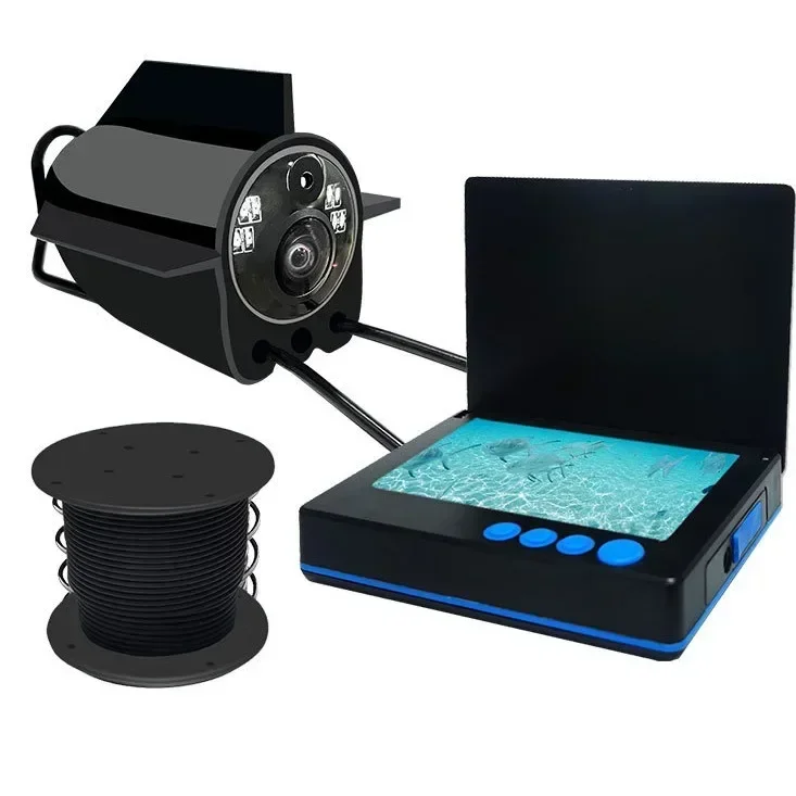 

2024 New Fish Finder Underwater Visual HD Temperature Depth Sensing Camera Underwater Night Vision Probe Fish Watching Artifact