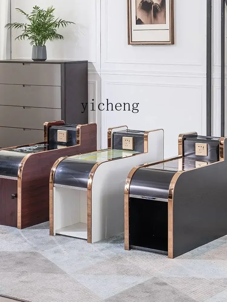 ZXL Foot Bath Club Coffee Table Cabinet Foot Therapy Sofa Ear Bedside Table