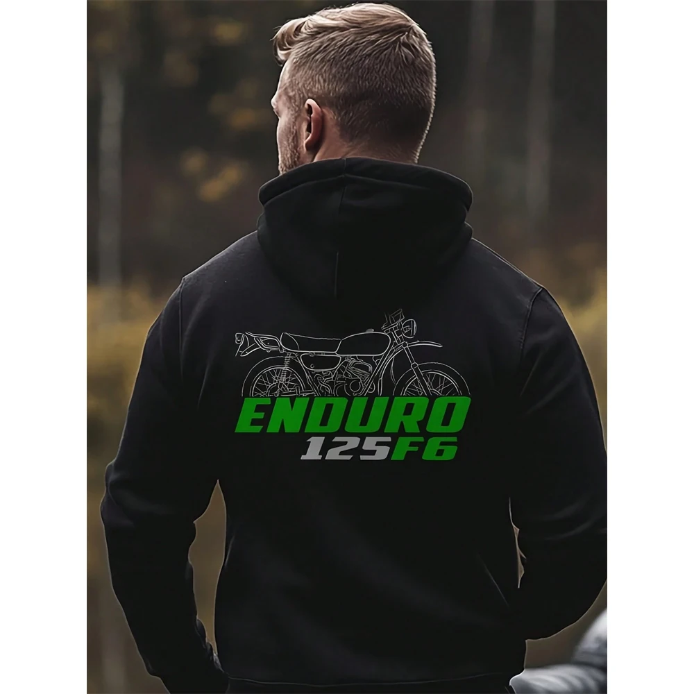 

Kawasaki 125 F6 1971 - 1973 Inspired Mens Hoodie - Motorcycle Hot Selling Loose Sweatshirt For Riders Tracksuit Unisex Clothing