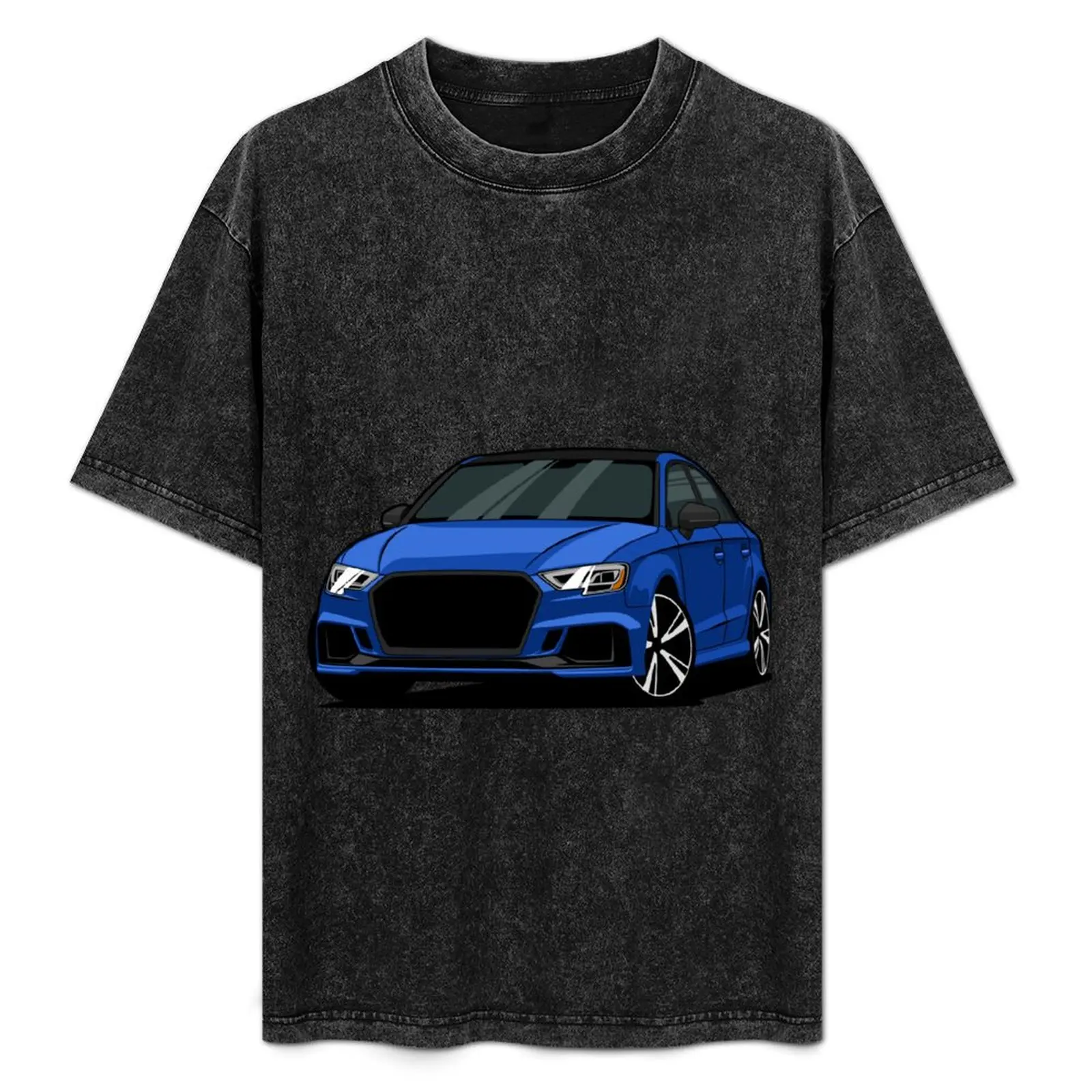 

Blue RS3 T-Shirt All Match Basic Short Sleeve Top
