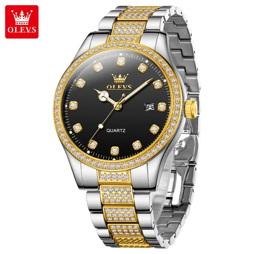 Imagen 2 del producto OLEVS, nuevos relojes de moda para Hombre, Reloj de pulsera de cuarzo de lujo de marca superior, Reloj deportivo de acero inoxidable para Hombre, Reloj para Hombre 2025