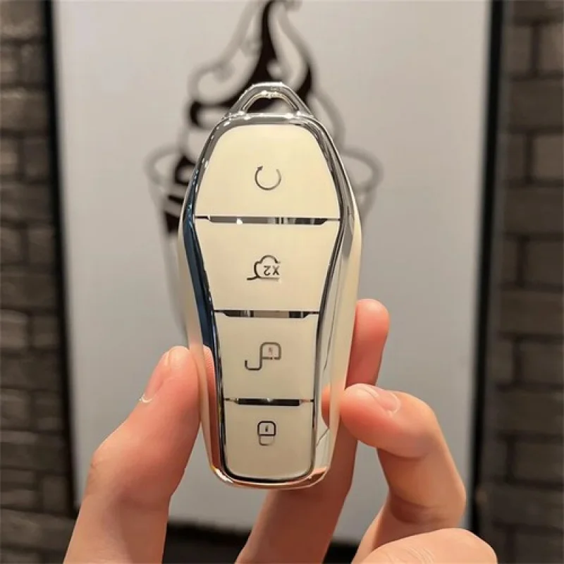 

A+ Premium Ultra-Thin TPU Car Key Case Cover for BYD Tang DM 2018 Protective Shell