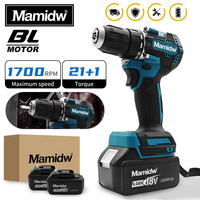 For Makita DDF487 18V Screwdriver Cordless Percussion Drill Electric Variable Speed Brushless Motor Impact Power Tools Drill