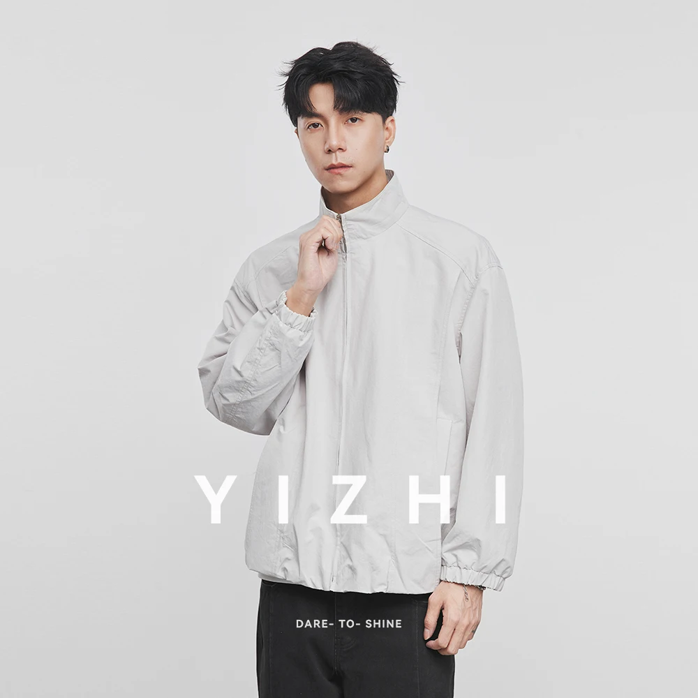 

2025 Spring Autumn Men's Trendy Loose-fit Zipper Casual Vintage Korean Jacket Fashionable Japanese Coat Men Sports Jacket