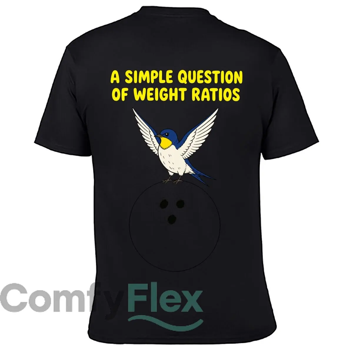 A Simple Question Of Weight Ratios Bird Bowling Ball Street Distressed Washed Loose Simple Tee