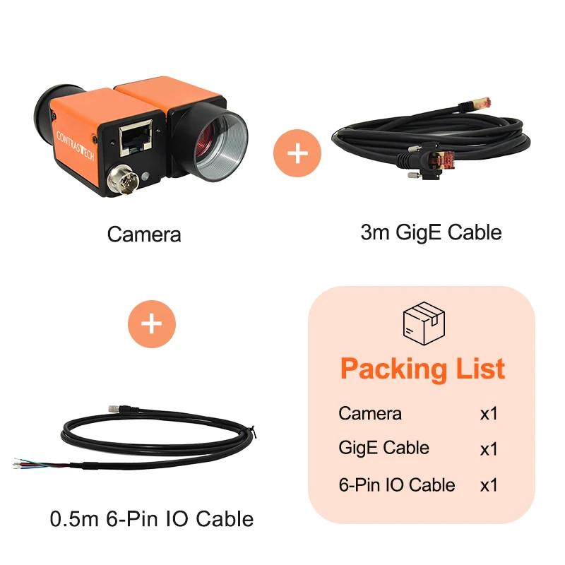 High Speed Camera 0.3MP PYTHON300 300fps CMOS GigE Vision for Golf Swing Integrator Contrastech