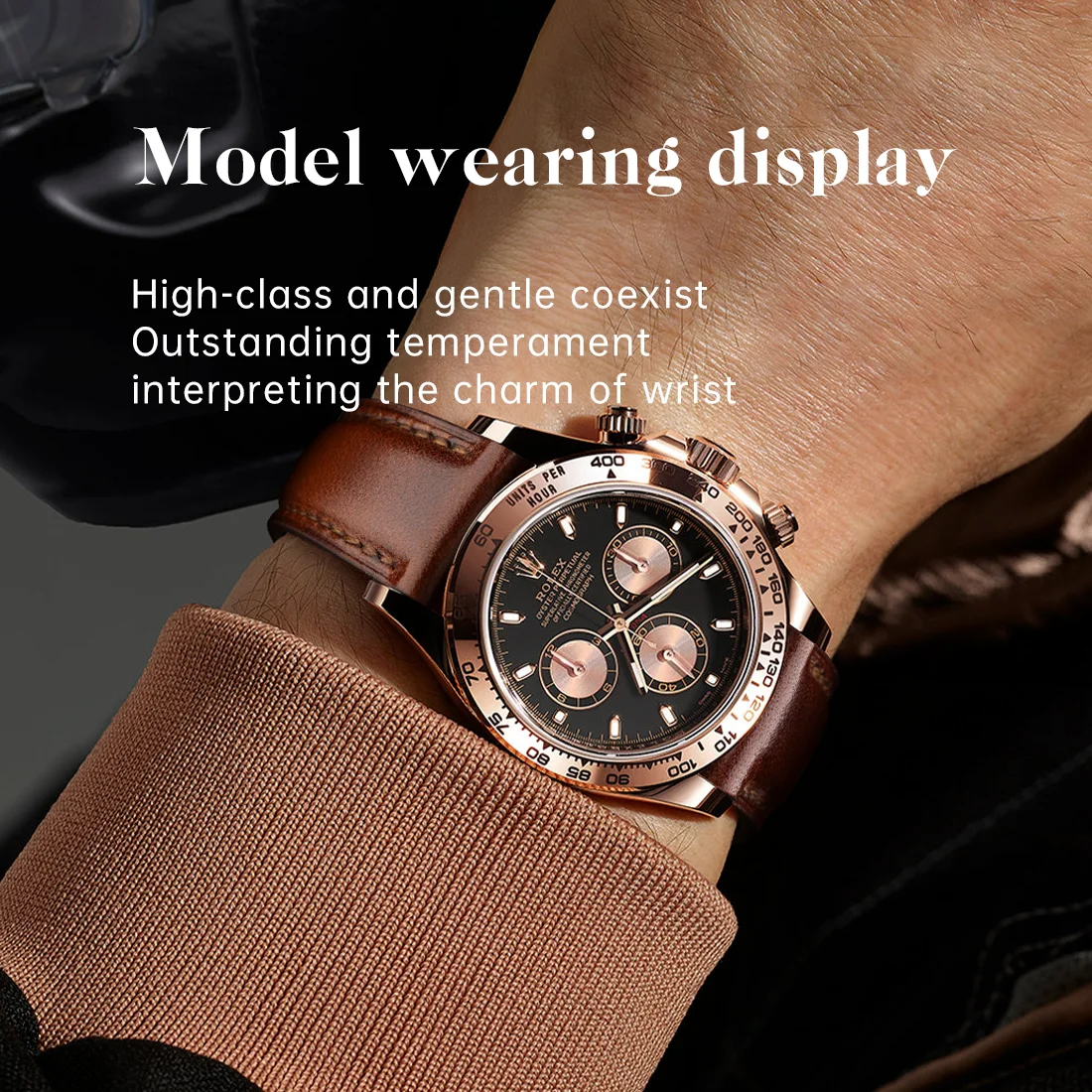 MAIKES أشرطة ساعات يد مصنوعة يدويًا من الجلد المحبب بالكامل 19 مللي متر ، 20 مللي متر ، 21 مللي متر ، 22 مللي متر ، 24 مللي متر ، ملحقات حزام ساعة اليد سريع الإصدار