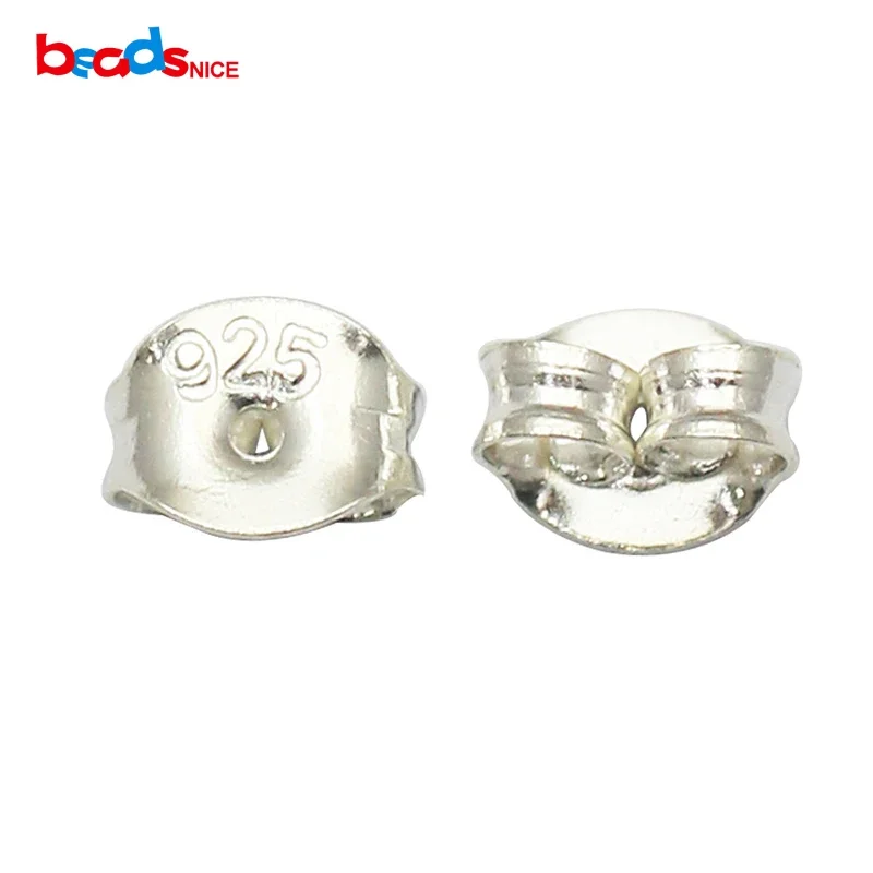 Beadsnice Wholesale 925 Sterling Sliver Stud Earring Back Stoppers Ear Post Nuts Jewelry Accessories ID37043