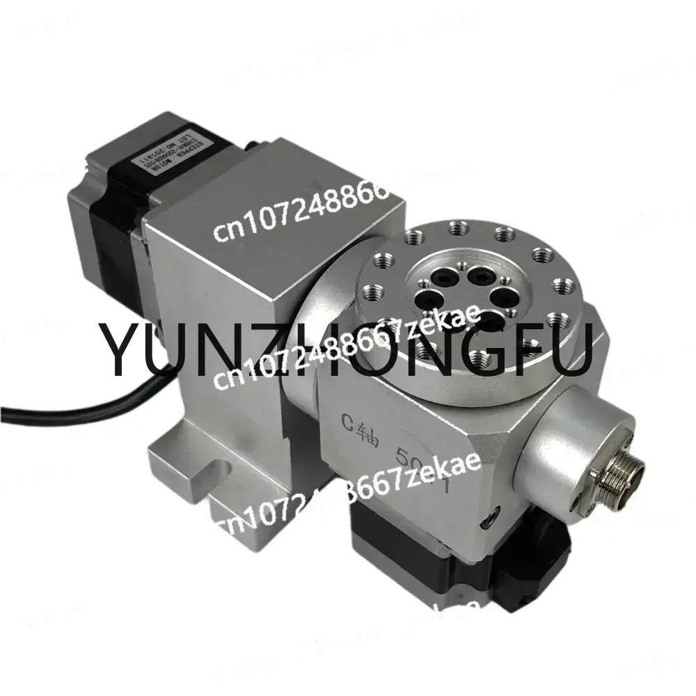 CNC 4-5 A/B Rotary Shaft Harmonic Drive Reducer Indexing Head Stepper Motor NEMA 23 Reduction Ratio 50:1 Milling Machine