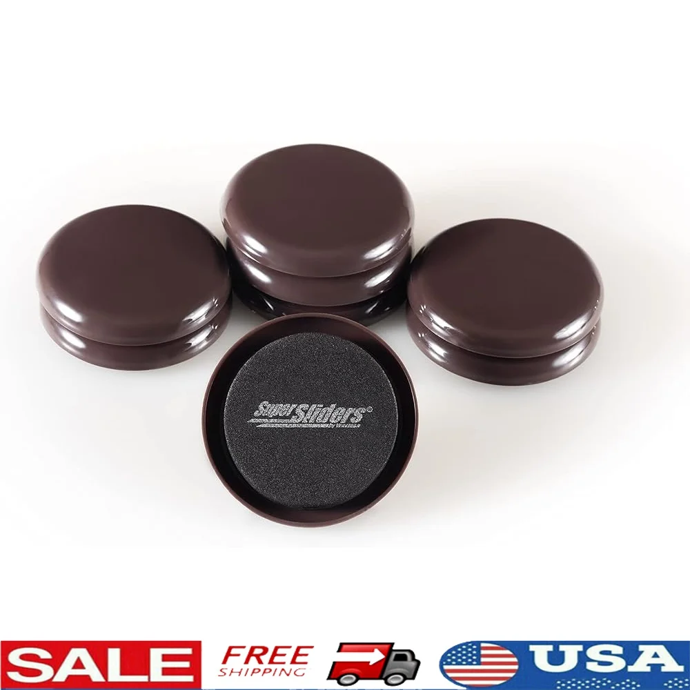 

Reusable Furniture Sliders Carpet Easy Moving Surface Protection 8 Pack Durable Foam Plastic Round Sliders 2 1/2 Inch