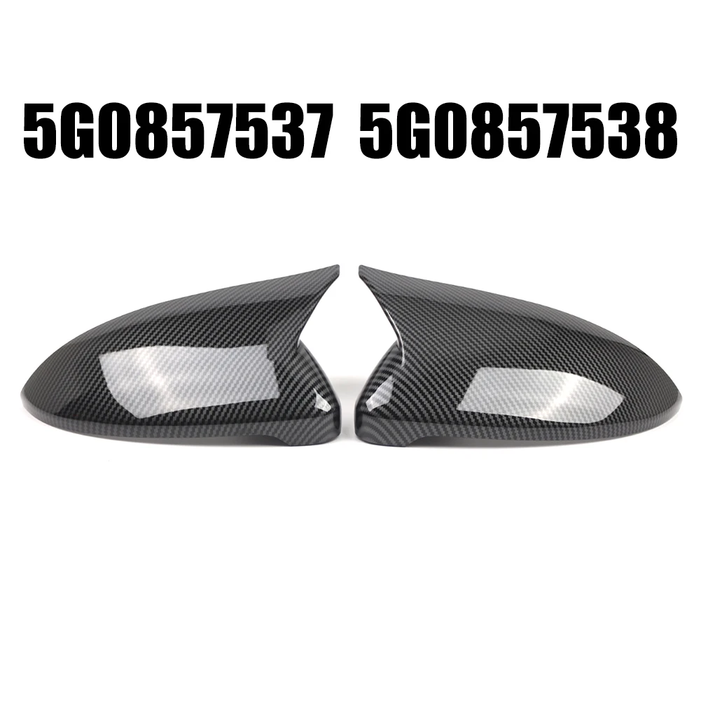 

ABS Side Mirror Housing for E For Golf 2015 2019 Stylish Carbon Pattern Compatible with OEM 5G0857537 5G0857538