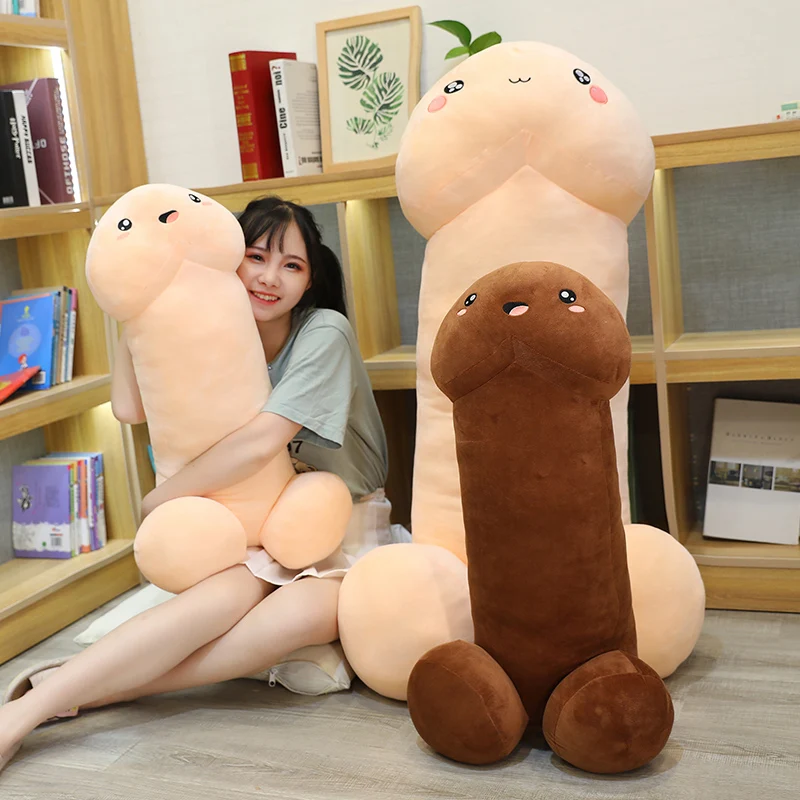 Large Plush Penis Body Pillow Giant Long Dildo Dick Stuffed Cushion Soft Decorative Dick Body Pillow Adult Back Cushion Decor