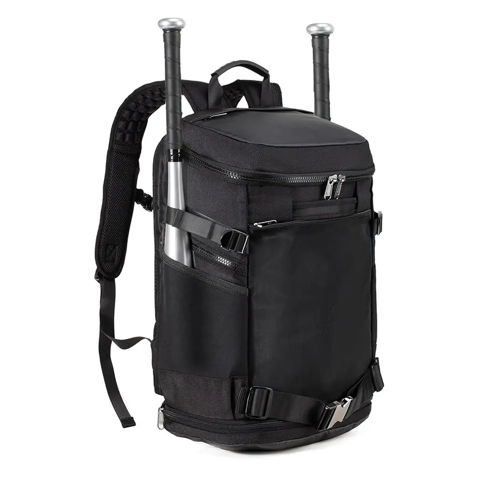 

Baseball Backpack, Expandable Baseball Equipment Bag 40L Large Capacity, Softball & T-Ball Gear Bag for Adult Players, Helme