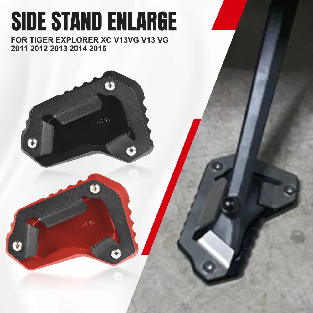 

For Tiger Explorer XC V13VG V13 VG 2011 2012 2013 2014 2015 Motorcycle Kickstand Foot Side Extension Pad Stand Support Plate