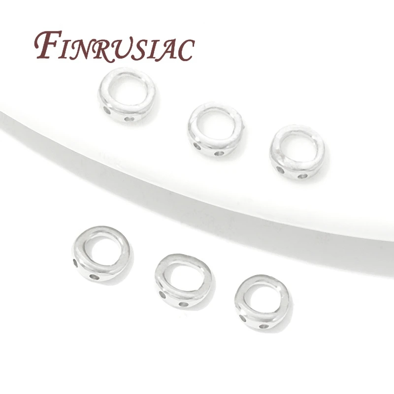 20Pcs 2 Holes Connecting Rings For Jewelry 18K Gold Plated Connectors For Bracelets Accessories,Findings For DIY