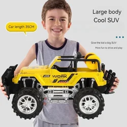 1:10 Large Inertia-Powered Cross-Country Toy Car Truck Model, Perfect Holiday Gift for Kids, Atv Skin Truck Car Model 32x20x17cm