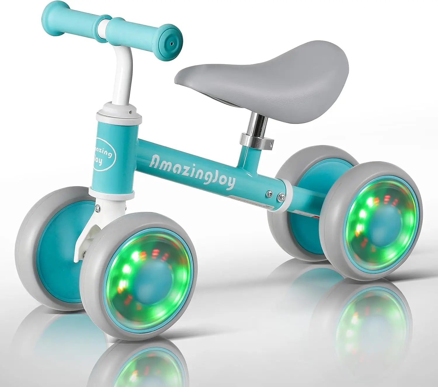 Bicicleta de equilibrio para niños y niñas de 1 año, iluminación colorida, juguetes para bebés, primer paseo, 10-24 meses, 12-24 Mon
