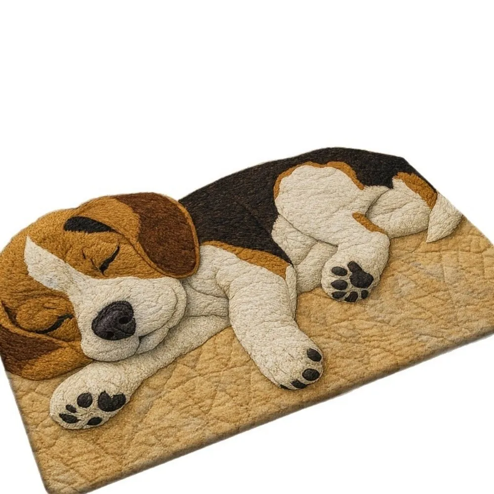 40*60cm Beagle Floor Mat Water-absorbing Abrasion-resistant Bedroom Door Rug Durable Non-slip Bathroom Carpet Home Decor