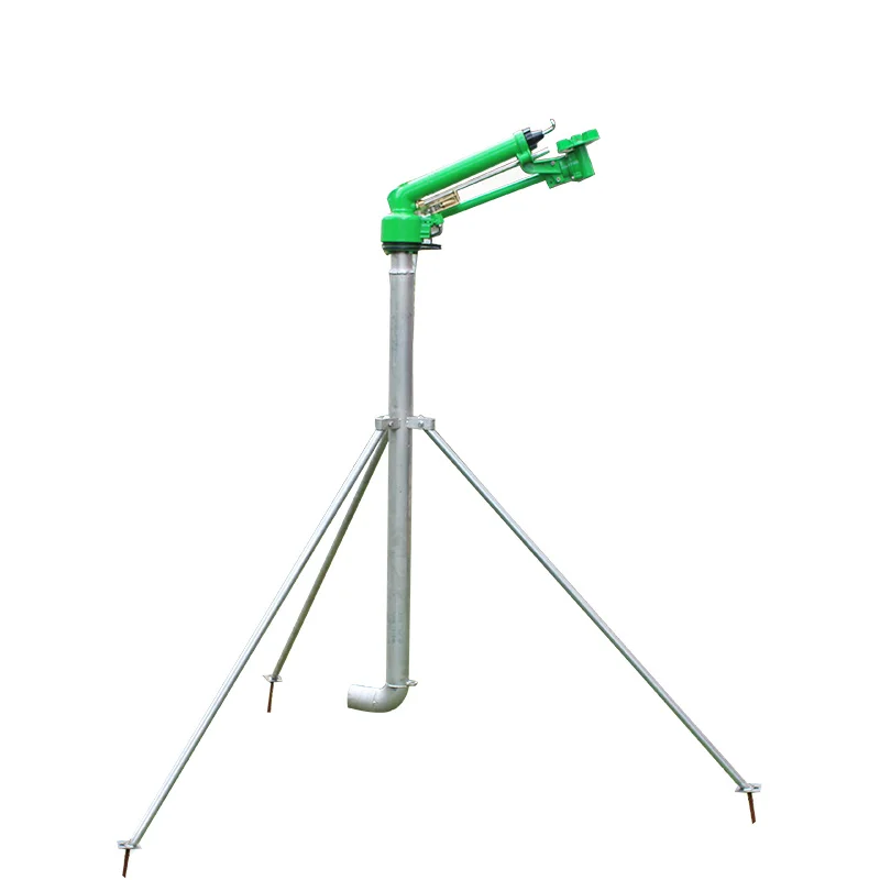 Large-caliber metal rain spray cannon, 360-degree adjustable spray, range 35-60 meters, high flow