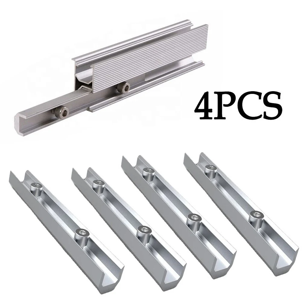PV Bracket Rail Connector Aluminum Alloy For Flat Tin Roof Photovoltaic Solar Panel Bracket 140mm 4 Set Brand New