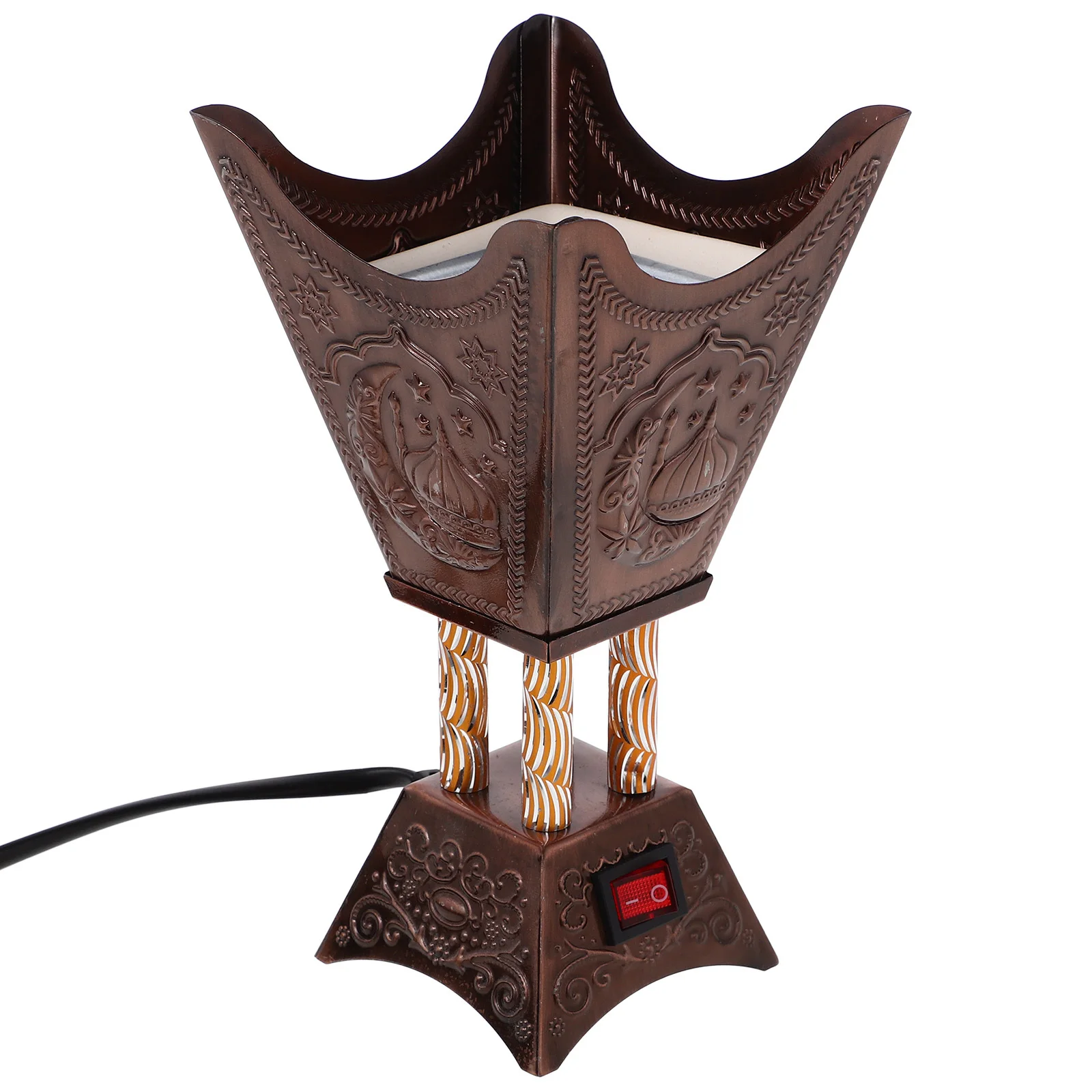

Electric Incense Burner Iron Compact Tabletop Home Decor Middle Eastern Style Plug In Burner Decorative