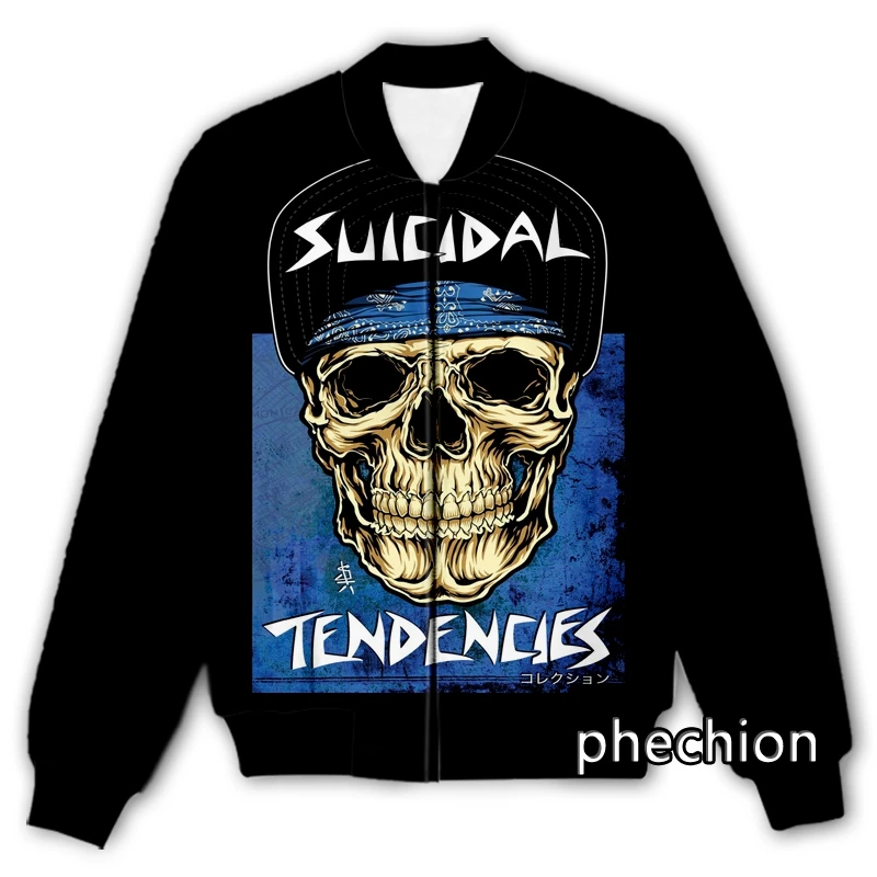 phechion New Fashion Men/Women Suicidal Tendencies 3D Print Casual Jacket Novelty Streetwear Men Loose Sporting Jacket K33