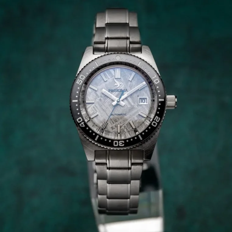 

Мужские автоматические часы Proxima, 40 мм, механические наручные часы, 20 бар, водонепроницаемые, BGW-9, светящийся керамический безель, метеоритный циферблат PT5000