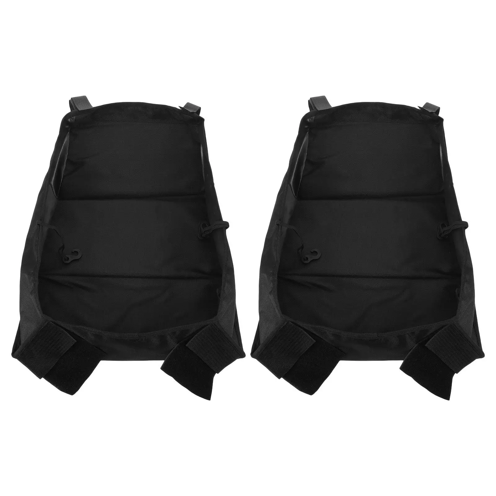2pcs-portable-stroller-hanging-bag-black-oxford-fabric-large-bottom-basket-organizer-for-baby-diapers-bottles-travel-universal