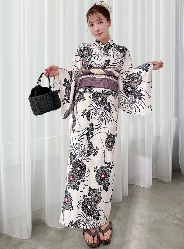 Kimono tradizionale giapponese Sle in due pezzi Batobe Dr Poliestere Summer Faion Abbigliamento etnico da donna Costume di scena