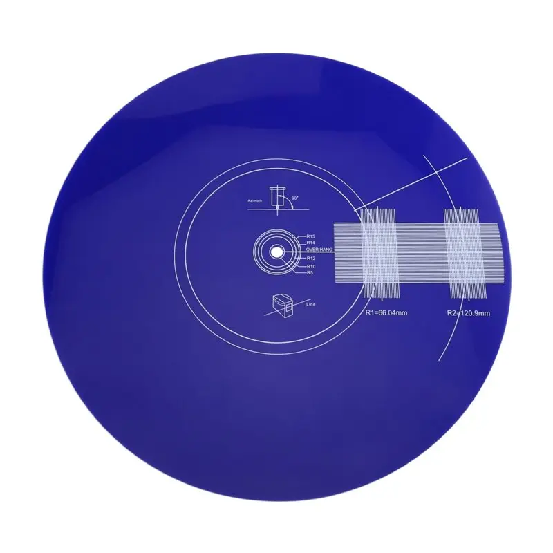 【¡NUEVO!】 Tapete estroboscópico de 30 cm para detección de velocidad de rotación de tocadiscos, tapete estroboscópico para discos de calibración de tocadiscos