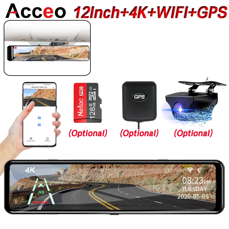 acceo-a45p-4k-dashcam-integre-wifi-enregistreur-de-voiture-12-pouces-retroviseur-de-voiture-dvr-ips-support-de-parc-gps-1080p-camera-arriere-boite-noire