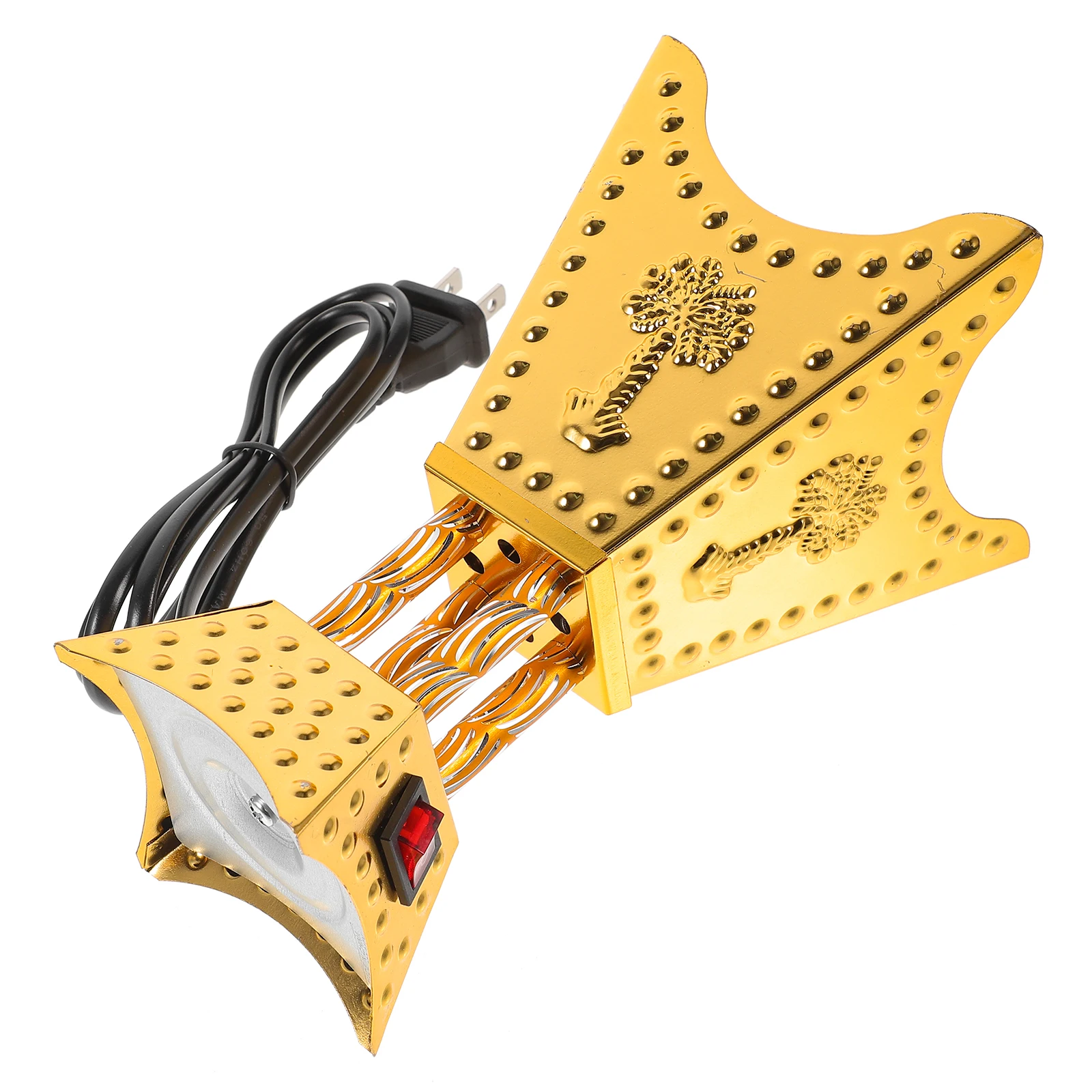 

Electric Incense Burner Vintage Metal Plug In Aroma Therapy Holder For Home Office Decor Retro Censer Stove Table Ornament