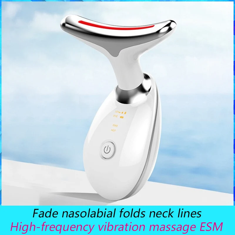 Electric Facial and Neck Beauty Device, Fade Nasolabial Folds, Neck Lines, High-frequency Vibration Massage,Face Care,ESM ML-043