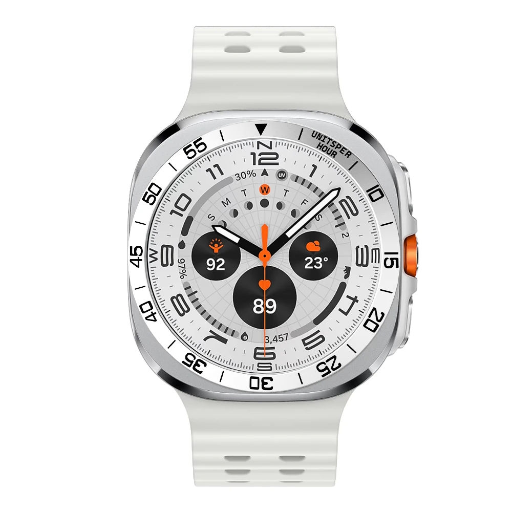 Металлический безель для Samsung Galaxy Wacth Ultra Smartwatch, клейкий бампер, чехол с кольцом для времени, украшение, аксессуары для часов Galaxy
