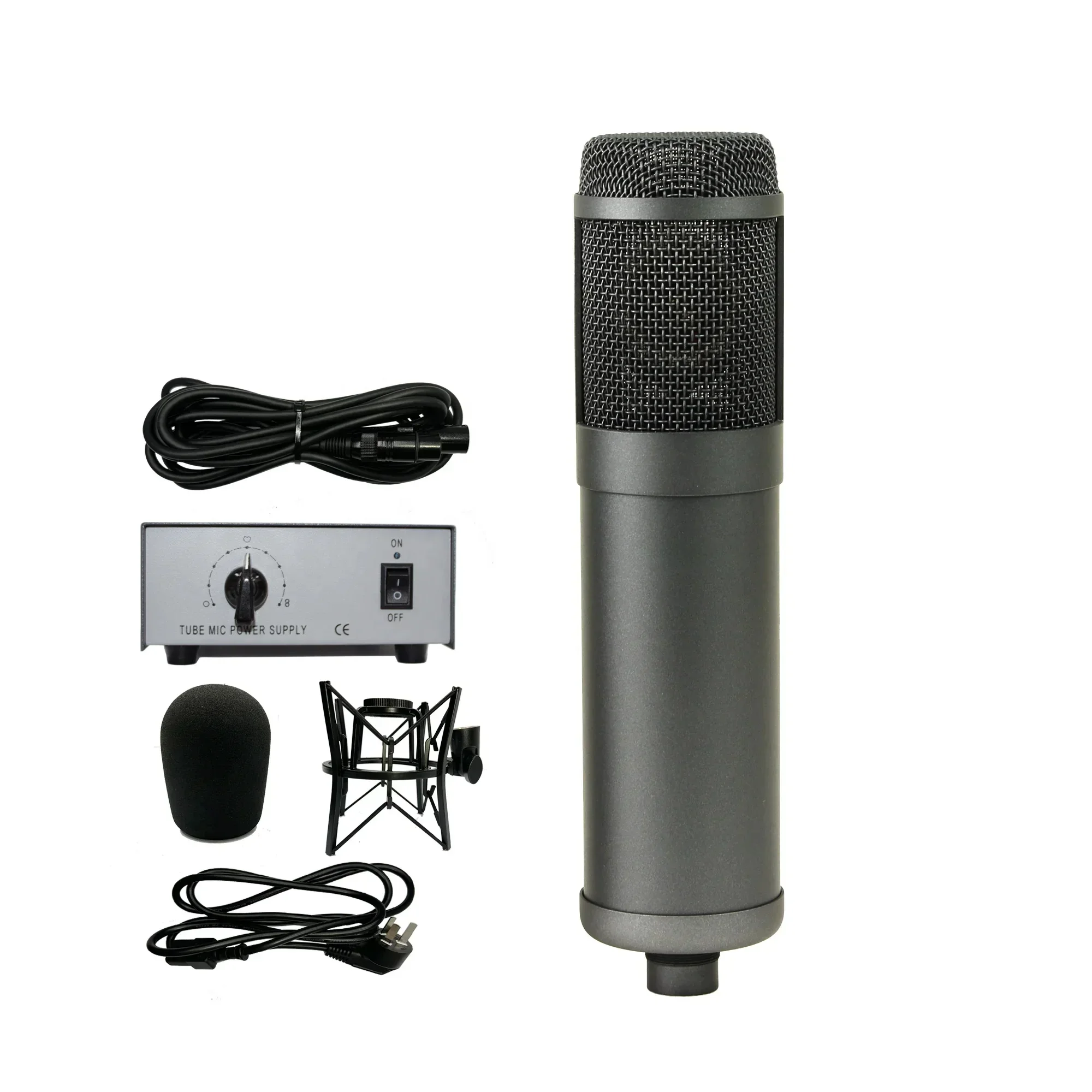 

797AUDIO ATCR02 Professional Vintage Tube Condenser Microphone Wired For Studio Vocal Recrording Most Studio Engineers Lover
