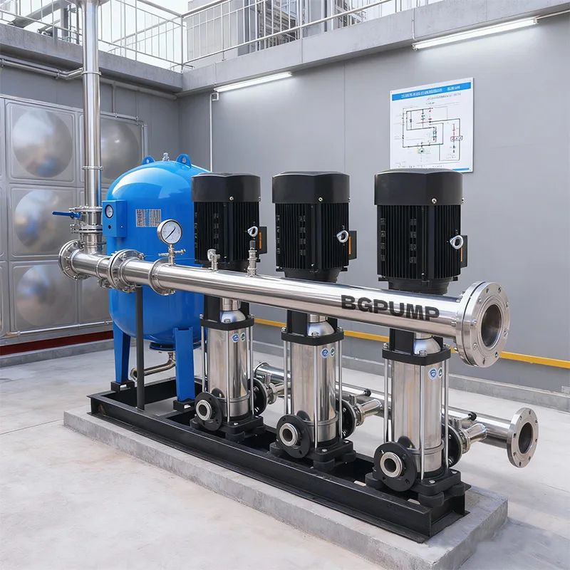 Vertical Multistage High Pressure Pump Stabilized Pump Set High Lift Pressure Three-phase Single Phase