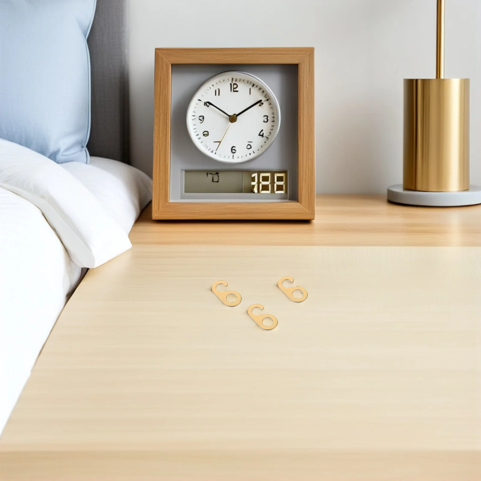 

Cuckoo Clock Spare Parts 4pcs Mechanical Chain Tabs Metal Chain Hanger for Grandfather Clocks Wall Decor Clock Locking Tab