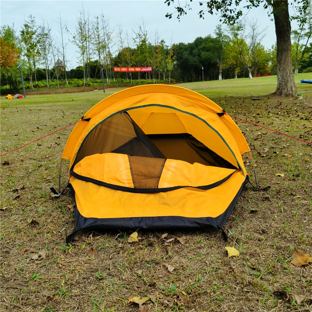 Campingzelt für 1 Person, Ultraleichtes Einzelnetz-Bivy-Zelt, Wasserdichtes Schlafzelt für Camping, Wandern und Backpacking – Detail 17