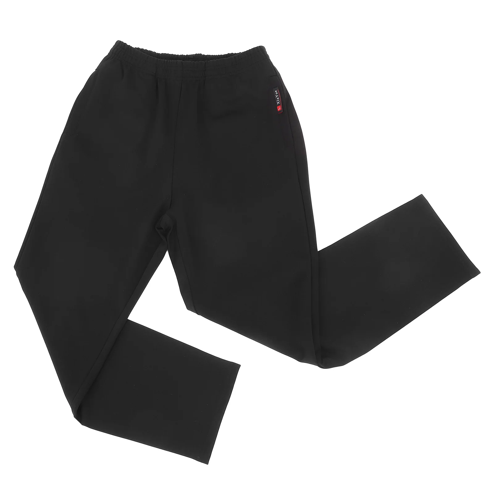 Atmungsaktive schwarze Kochhose XL für Küche, Arbeit, Cargo-Stil, Kordelzug an der Taille, schmutzabweisende Kulinarische Hose