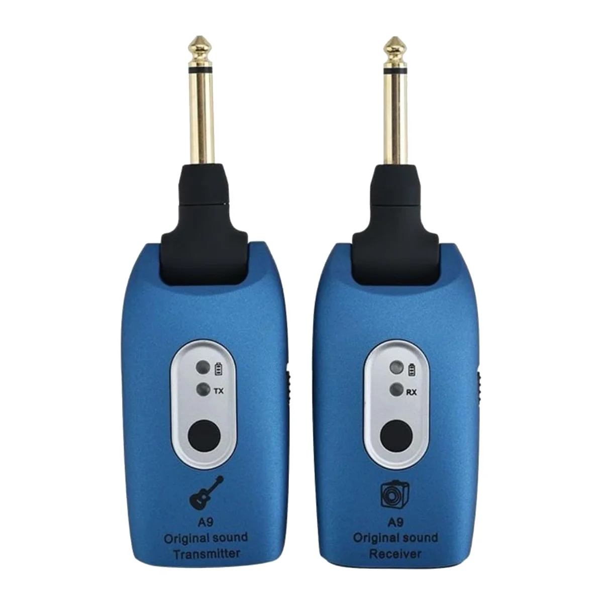 

OURC-2.4GHz Wireless Transmitter Receiver for Electric Guitar Bass -Blue