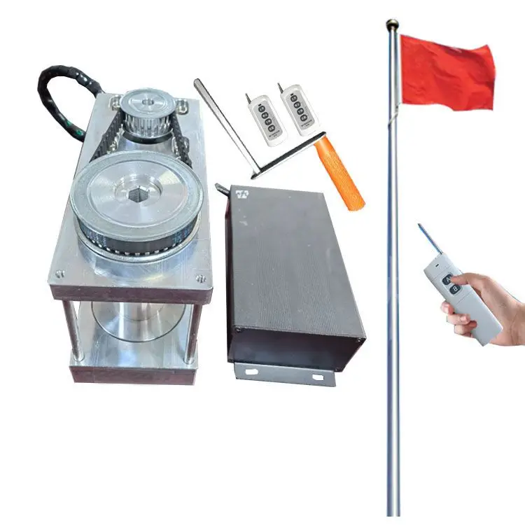 

Stainless steel electric flagpole motor controller, song synchronous electric flag raising, automatic remote control