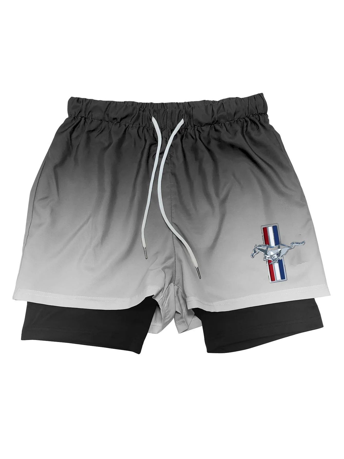 2024 Grote Maat 5xl Losse Hardloopshorts Heren Fitness Gymtraining 2 In 1 Sportbroek Snel Droog Trainen Jogging Dubbeldeks Som