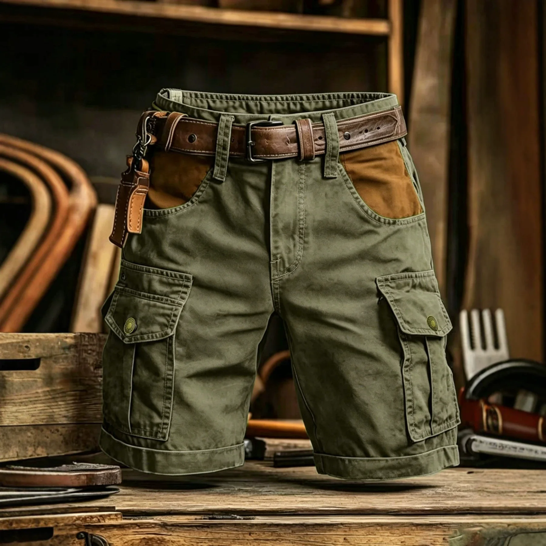 Men’s Cotton Cargo Shorts 1