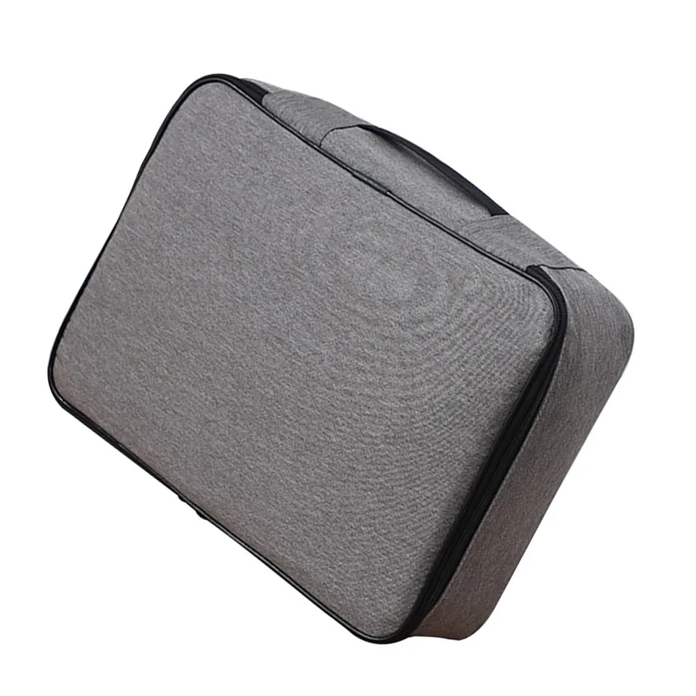 

Double-Layer Portable Waterproof Oxford Cloth Document Bag Large Capacity Passport Id Card Bank Card Storage Pouch for Business