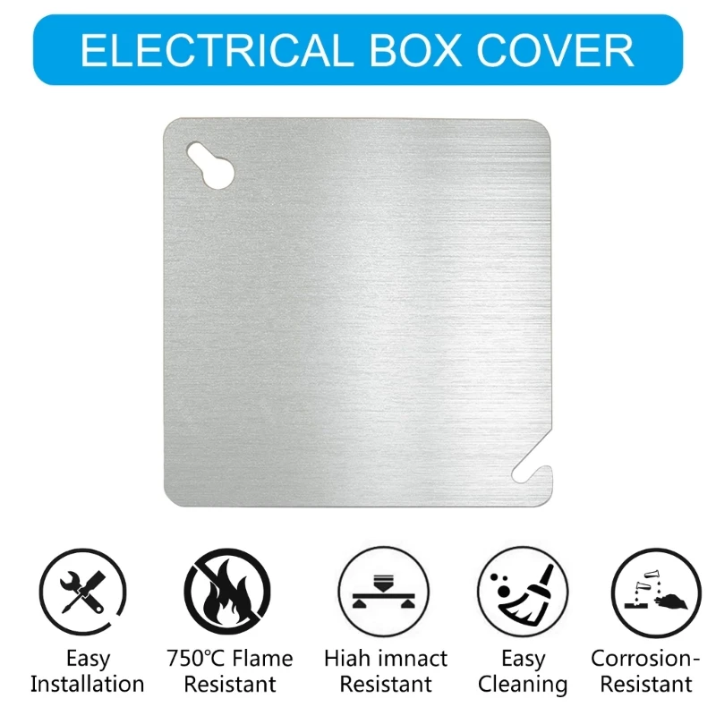 Square Electrical Box Cover Plate Corrosions Resistant Electric Box Cover set