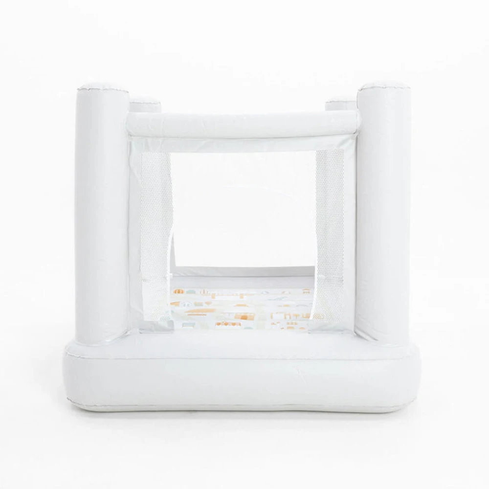 هدية عيد ميلاد Mini City Bounce House لعمر 1-6 سنوات من PVC قلعة ألعاب صغيرة قابلة للنفخ للأطفال