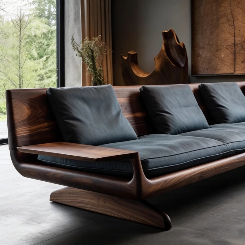 Designer Braune Wohnzimmer-Sofas Luxuriöse Moderne Modulare Lounges Wohnzimmer-Sofas Sektionale Nordische Divano Moderno Wohnmöbel