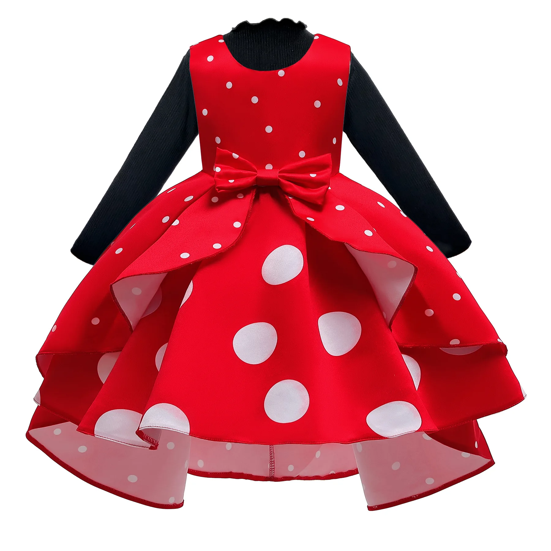 Christmas Girls Minnie Mickey Mouse Cos Dress Kids Cartoon Costume Toddler Children Party Birthday Ballet Princess Wedding Dress